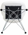 Стул обеденный BUTTERFLY CHROME, ножки хром, цвет белый - фото 9294