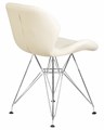 Стул обеденный BUTTERFLY CHROME, ножки хром, цвет кремовый - фото 9306