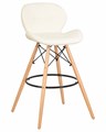 Стул барный BUTTERFLY BAR, ножки светлый бук, цвет кремовый - фото 9318