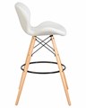 Стул барный BUTTERFLY BAR, ножки светлый бук, цвет белый - фото 9336