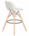 Стул барный BUTTERFLY BAR, ножки светлый бук, цвет белый - фото 9337