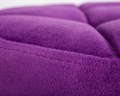 Табурет барный BRUNO BLACK, фиолетовый велюр - фото 9638