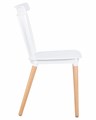Стул обеденный THEO, ножки светлый бук, цвет белый - фото 9920