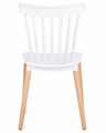 Стул обеденный THEO, ножки светлый бук, цвет белый - фото 9922