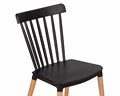 Стул обеденный THEO, ножки светлый бук, цвет черный - фото 9936