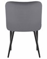 Стул обеденный RICHARD, черные матовые ножки, темно-серый велюр - фото 9979
